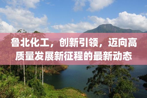 鲁北化工，创新引领，迈向高质量发展新征程的最新动态
