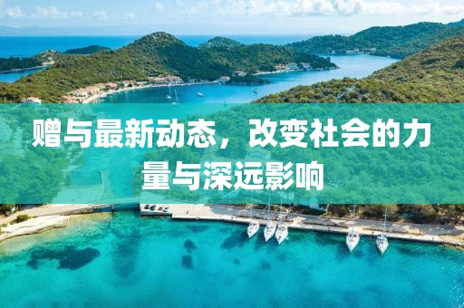 赠与最新动态，改变社会的力量与深远影响