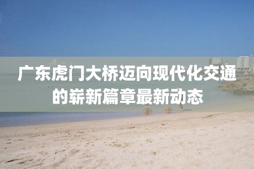 广东虎门大桥迈向现代化交通的崭新篇章最新动态