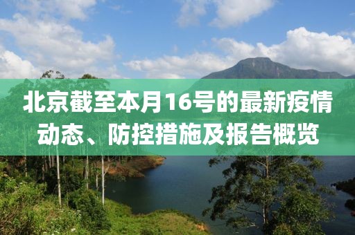 北京截至本月16号的最新疫情动态、防控措施及报告概览