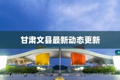 甘肃文县最新动态更新