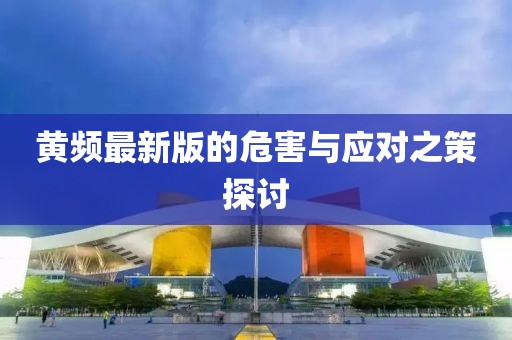 黄频最新版的危害与应对之策探讨