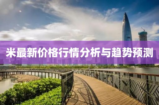米最新价格行情分析与趋势预测