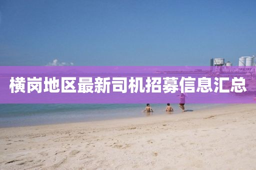 横岗地区最新司机招募信息汇总