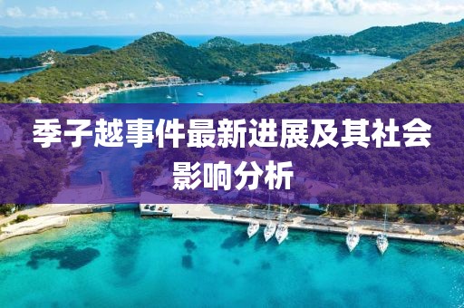 季子越事件最新进展及其社会影响分析