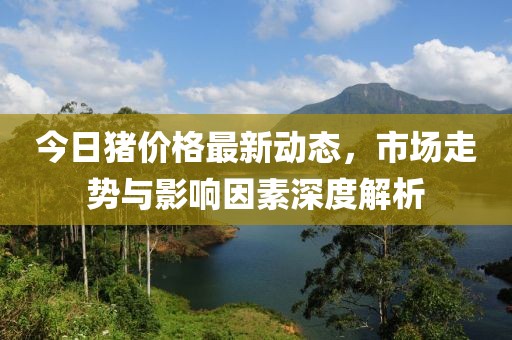 今日猪价格最新动态，市场走势与影响因素深度解析