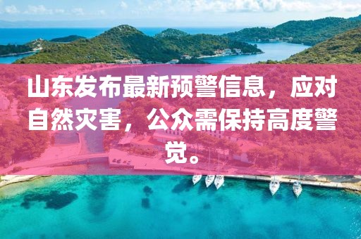 山东发布最新预警信息，应对自然灾害，公众需保持高度警觉。
