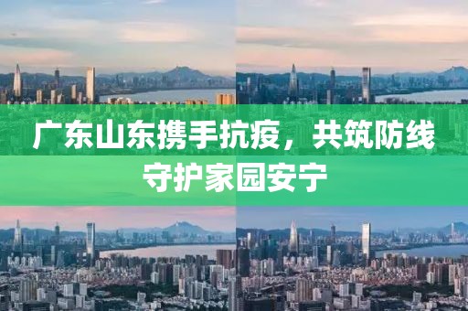 广东山东携手抗疫，共筑防线守护家园安宁