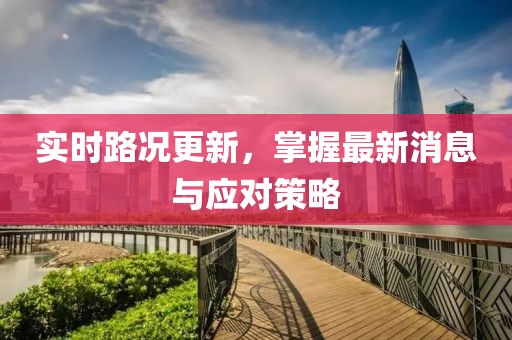 实时路况更新，掌握最新消息与应对策略