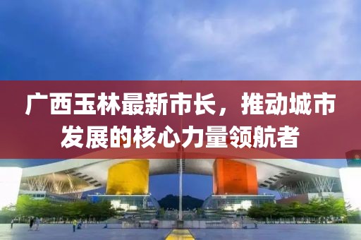 广西玉林最新市长，推动城市发展的核心力量领航者