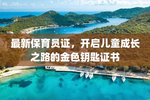 最新保育员证，开启儿童成长之路的金色钥匙证书