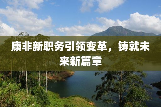 康非新职务引领变革，铸就未来新篇章