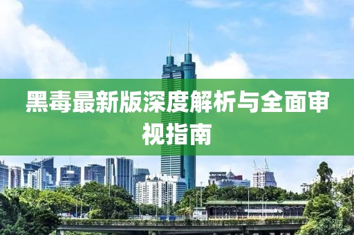黑毒最新版深度解析与全面审视指南