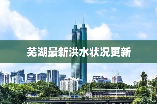 芜湖最新洪水状况更新