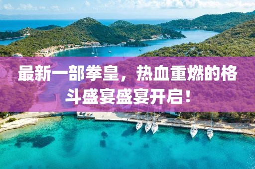 最新一部拳皇，热血重燃的格斗盛宴盛宴开启！