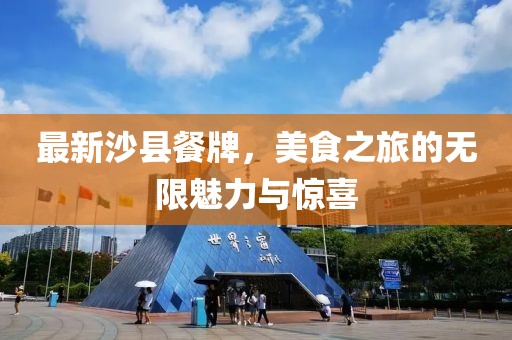最新沙县餐牌，美食之旅的无限魅力与惊喜