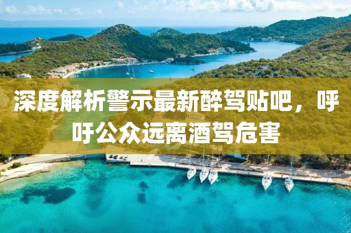 深度解析警示最新醉驾贴吧，呼吁公众远离酒驾危害