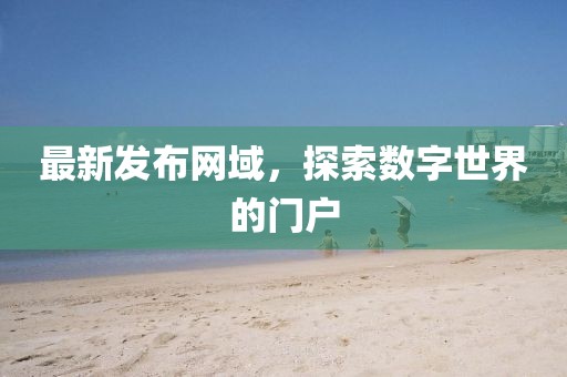 最新发布网域，探索数字世界的门户