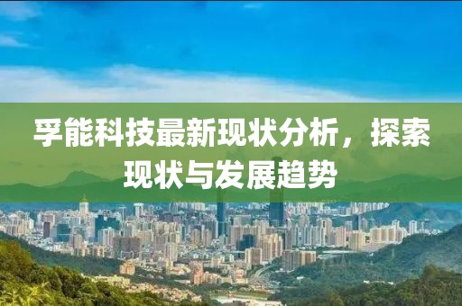 孚能科技最新现状分析，探索现状与发展趋势