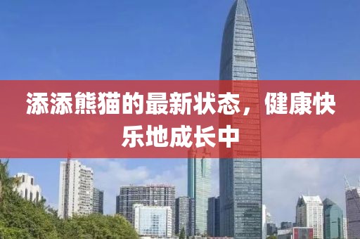 添添熊猫的最新状态，健康快乐地成长中