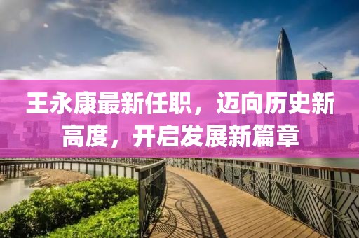 王永康最新任职，迈向历史新高度，开启发展新篇章
