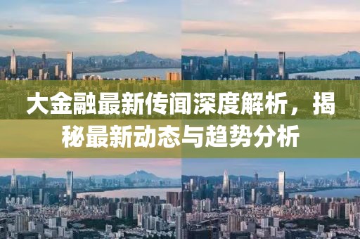 大金融最新传闻深度解析，揭秘最新动态与趋势分析