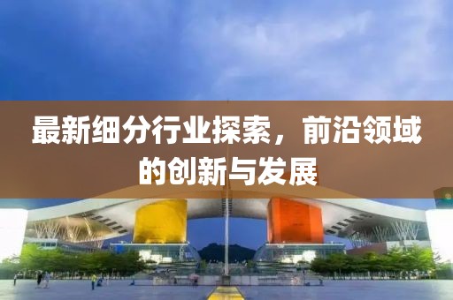 最新细分行业探索，前沿领域的创新与发展