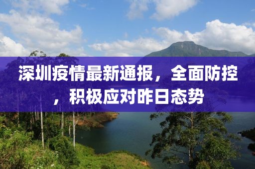 深圳疫情最新通报，全面防控，积极应对昨日态势