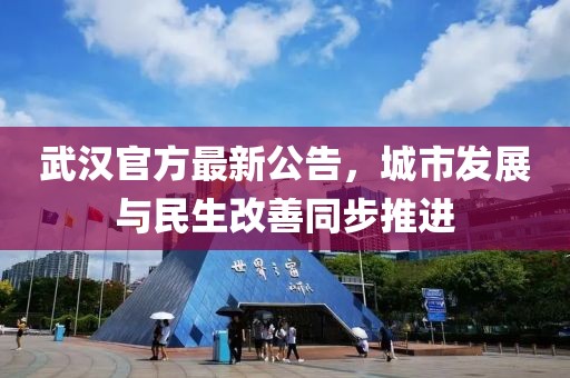 武汉官方最新公告，城市发展与民生改善同步推进