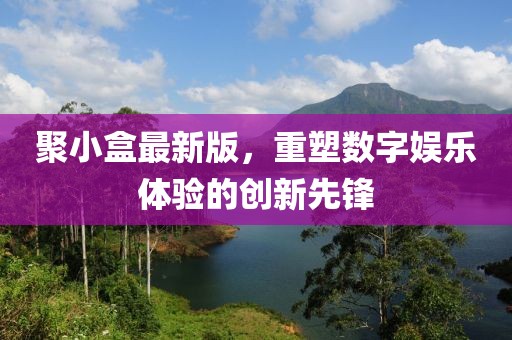 聚小盒最新版，重塑数字娱乐体验的创新先锋