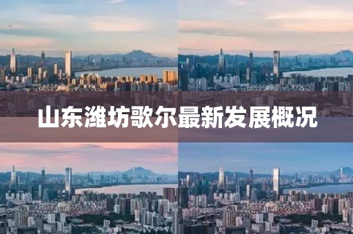 山东潍坊歌尔最新发展概况
