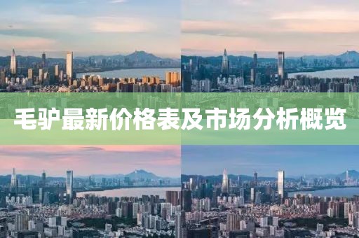 毛驴最新价格表及市场分析概览