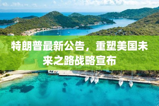 特朗普最新公告，重塑美国未来之路战略宣布