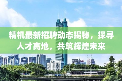 精机最新招聘动态揭秘，探寻人才高地，共筑辉煌未来