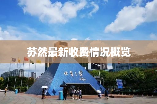 苏然最新收费情况概览