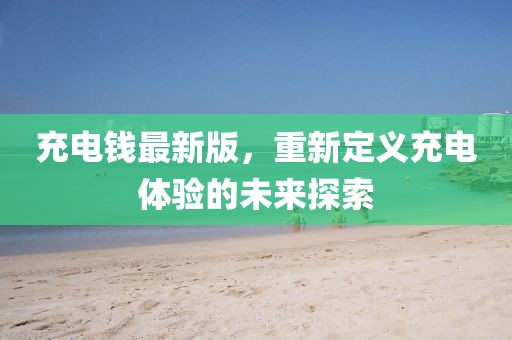 充电钱最新版，重新定义充电体验的未来探索