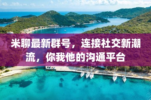米聊最新群号，连接社交新潮流，你我他的沟通平台