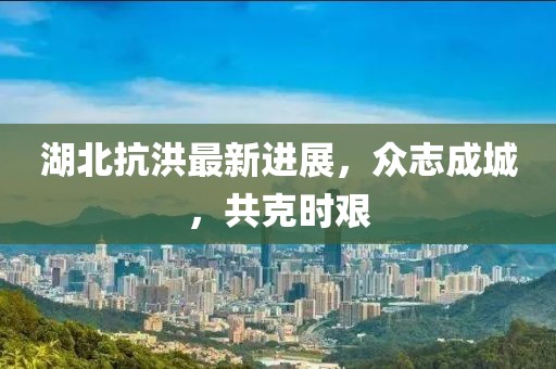 湖北抗洪最新进展，众志成城，共克时艰