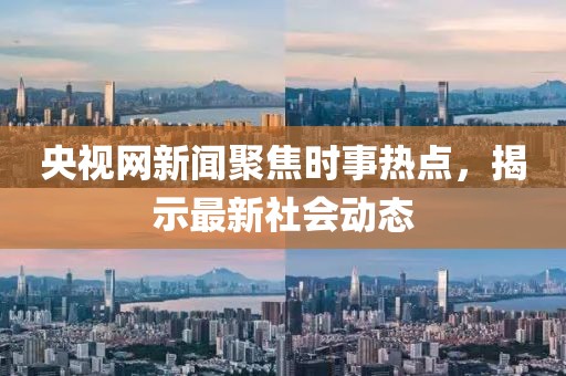 央视网新闻聚焦时事热点，揭示最新社会动态