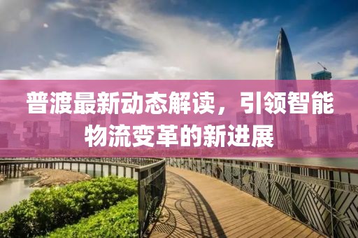 普渡最新动态解读，引领智能物流变革的新进展