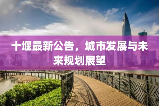十堰最新公告，城市发展与未来规划展望