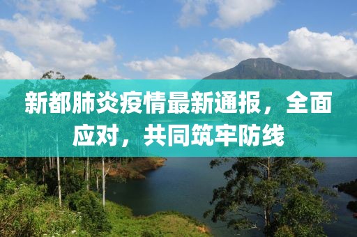新都肺炎疫情最新通报，全面应对，共同筑牢防线