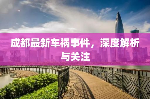 成都最新车祸事件，深度解析与关注