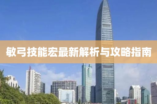 敏弓技能宏最新解析与攻略指南
