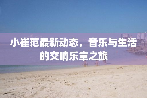 小崔范最新动态，音乐与生活的交响乐章之旅