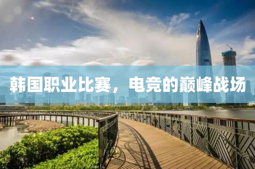 韩国职业比赛，电竞的巅峰战场