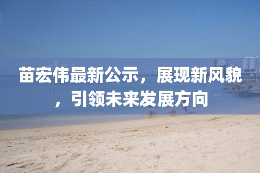 苗宏伟最新公示，展现新风貌，引领未来发展方向