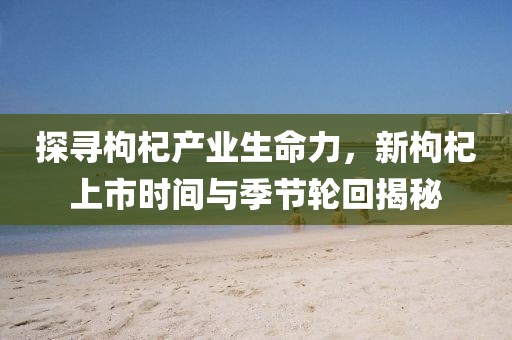 探寻枸杞产业生命力，新枸杞上市时间与季节轮回揭秘