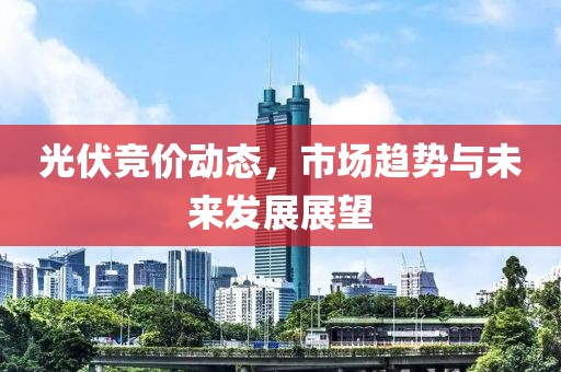 光伏竞价动态，市场趋势与未来发展展望