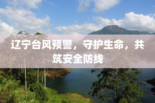辽宁台风预警，守护生命，共筑安全防线